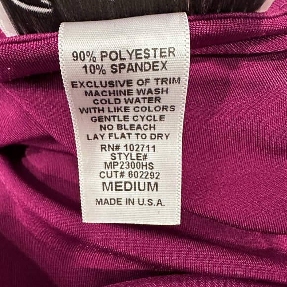 Carolyn Strauss Open Front Duster Knee Length Stretch Ruffled Raspberry Size Med - Picture 8 of 8